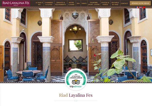Hotel Riad Layalina Fes, parking et piscine